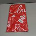 3 Pack Valentine Tablecloth 5484 Inch Rectangle, Red Pink Heart Fabric Table Cloth Disposable Rectangle Table Cover for Wedding Valentines Tables Decorations