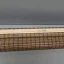 UNISHADES Bamboo Roman Shades w/Valance, 28.5" W × 64" H, Highfield Teak | Cordless bamboo blinds for interior windows, High Level of Privacy Protection