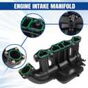 Engine Intake Manifold & Valve Cover Kit Compatible with Chevy Cruze Sonic Trax Volt Buick Encore 1.4 2011-2021 Replace# 615-380 25198498 25200449 55573746 55577314