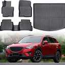 Floor Mats & Cargo Liner Compatible with 2013-2016 Mazda CX-5,All Weather Protection,Waterproof,Anti-Slip TPE Floor Mats & Trunk Mat for 2013 2014 2015 2016 Mazda CX5 Accessories