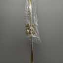 48in Gold LED Vanity Light Harwired Wall Sconce, Long LED Wall Lamp with Remote Control Wall Lamp for Bedroom Modern Dimmable Wall Light for Bedroom Living Room Foyer