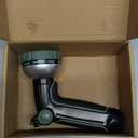 Amazon Basics 10 Spray Patterns Garden Hose Nozzle with Rotating Head, Black