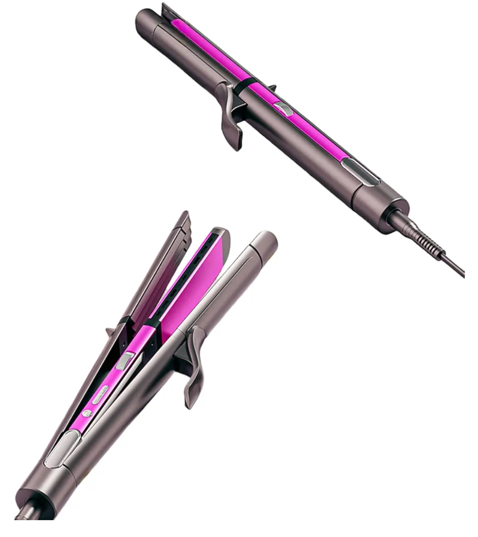 [3-in-1 Ionic Hair Curler] Ceramic Automatic Curling Iron | 16-20mm Adjustable Barrel | 266-428F Smart Temp Control | 20M Negative Ions | Auto Shut-off | LED Display | Straightener/Crimper/Waver
