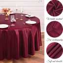 YMHPRIDE 10 Packs Satin Tablecloth 120 inch Burgundy Round Tablecloths, Overlay Satin Table Cover Bright Silk Tablecloth Smooth Fabric Table Decoration for Wedding Party Banquet Events