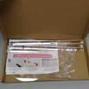 Acrylic Hat Stand and Wig Display Rack, 2pcs 17" Clear Hat Stands, Adjustable Height Hat Holder, Round Barbell Base