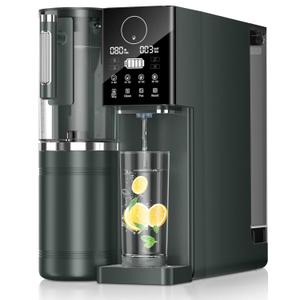 Water Purifier, Reverse Osmosis Water Filter, 8-Stage RO Filtration System, Portable Water Purifier for Kitchen, Office, RV, No Installation, Gray