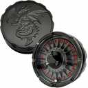 D20 Roulette dice, Unique dice Spinner, Metal D&D Dice Set, Perfect for D&D Dungeons and Dragons, RPG and Pathfinder Role Playing GamesBlack red