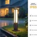 MVBT Outdoor Pathway Lights, 31.5" Wired Bollard Lights Outdoor, IP65 Waterproof Landscape Path Light, 3000K LED Mordern Pathway Bollard Light, Driveway Lighting for Garden Yard Walkway Sidewalk Lawn