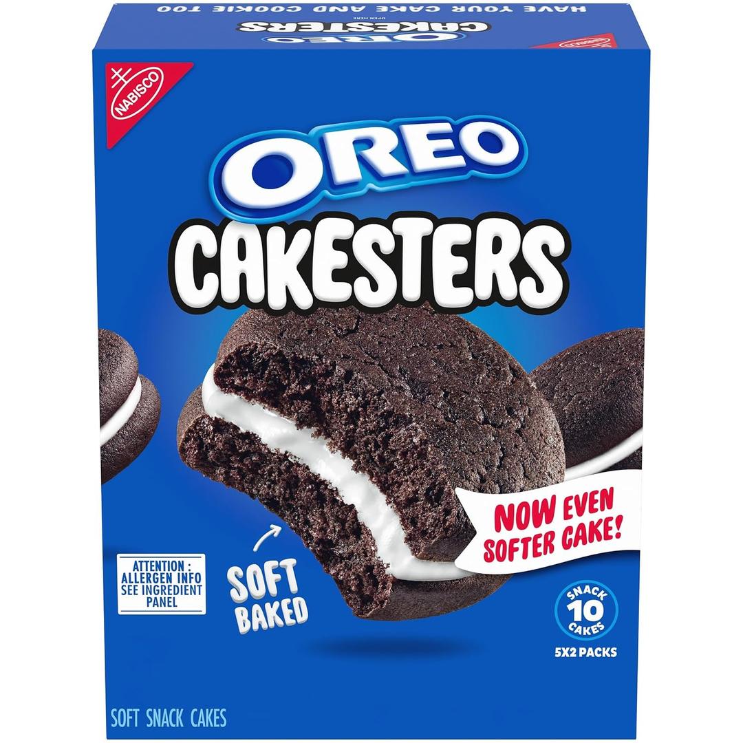 OREO Cakesters Soft Snack Cakes, 5-2.02 oz Snack Packs (EXP 06/15/26)