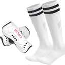 Soccer Shin Guards for Kids Youth, Shin Pads and Long Soccer Socks for 3-15 Years Old Boys Girls Toddler Children Teenagers, Soccer Equipment for Football Games (Small (3'3 - 3'8 Tall))