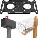 Mailbox Mounting Bracket, Plate for Post Mount Mailboxes, Compatible with Mail Boss, Architectural MAILBOXES, Gibraltar, hykolity, ShoppingOnBed, adoorn