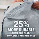 Glad Tall Kitchen Trash Bags 13 Gallon, Gain Original Garbage Bags, Odorshield with Drawstring, 34 Count
