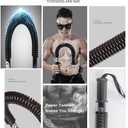 HAOYING Power Twister Bar Arm Shoulder Upper Body Chest Builder Strengthener Spring Exercise Bicep Blaster(100 kg - 220 lbs)