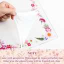 Novabright 2 Set 2026 5.5x8.5 Floral Acrylic Graduation Certificate Frame Pressed Wildflower Wall Mount Floating Picture Frame A4 Photo for Graduation Diploma Degree Document Memory Picture Gift