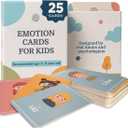Samma Sati Emotion Flashcards  25 Emotion Cards for Toddlers - Help Toddlers Identify Emotions  Emotion Cards for Kids  Fun Illustrations Mixed Emotions Card Deck & Feelings Card - 2-8 Years