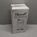 Clawsoff 100 Pack 12 oz Disposable Coffee Cups with Lids and Insulated Sleeves, Leak-free Paper and Sturdy Thick Paper Hot to Go Coffee Cups with Lids for Cold/ Hot Beverage (White)