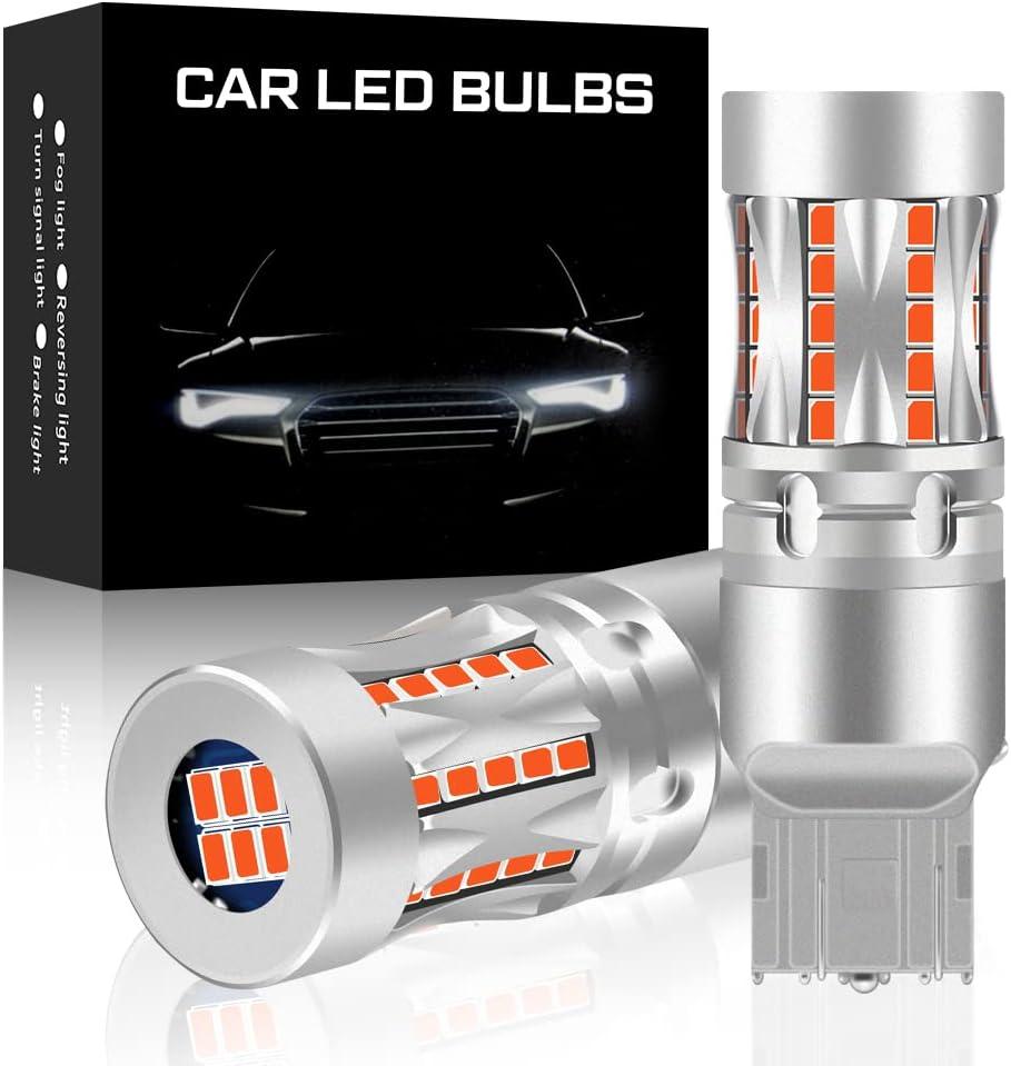 7443 LED Bulb Red, Brake Light Bulb Rear Tail Light Blub Super Bright, 7440 T20 LED Bulb Parking Light Stop Light Bulbs Replacement Lamp for Cars RV (2 Packs)