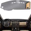 Dashboard Cover Dash Mat Fit for La-nd Rover 2009-2005 LR3,2016-2010 LR4,2013-2006 Range Rover Sport (Without HUD Models),Car Dash Board Mat Anti-Glare Carpet,Non-Slip Pad (Grey) (Gray)