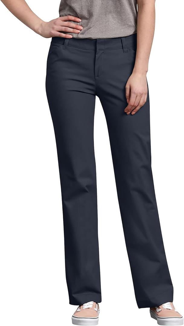 Dickies Women's Relaxed Straight Stretch Twill Pant (Blue), Size 20R