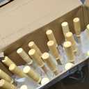 24 Pack 33 Inch White Paper Umbrellas for Wedding