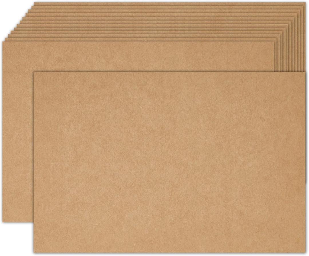 Brown Craft Cardstock 4x6 Blank CardsGoefun 100 Pack 80lb Unruled Index Cards for Invitations, Business, Greetings, DIY (4x6, Brown)