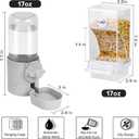 lemtrflo No Mess Bird Feeder Water Dispenser Set, Bird Feeder for Cage, Cage Accessories for Cockatiels, Finches, Budgies and Canaries