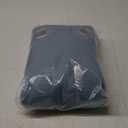 FMFUNCTEX 100% Blackout Curtains for Bedroom, Slate Blue Curtains 84 Inches Long Weave Textured Thermal Insulated Curtains for Living Room, Black Out Drapery Grommet Room Darkening 2 Panels