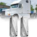 Chrome Pairs Set Door Mirrors Cover Fit For 2005-2017 for Freightliner Century for Columbia Truck Side Mirrors Covers