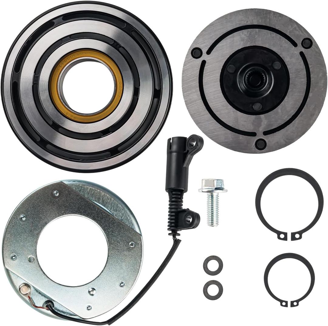 Torchbeam 98275 AC Compressor Clutch Kit Compatible with Cooper 2002-2007, Cooper 2008 1.6L, Replace 98275, 621066, 6512306, 140251NEW, 815635, 64521171310, 64526918122, 7512306, CS20066, 4719197
