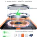 TORRAS Stronger Magnetic & Shockproof for iPhone 17 Pro Max Case, Fit for MagSafe, Military Grade Drop Protection, Camera Control, DIY Button, Slim for iPhone 17 Pro Max Case Translucent Orange