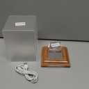 Baseball Display Case, Baseball Display Stand with LED Lights , Wooden Stand and a Bronze Medal,Cube Baseball Holder Display case, Acrylic Clear Ball Protector for Memorabilia Baseball Gifts