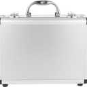 DOITOOL Metal Briefcase Aluminum Tool Case Tool Chest, Portable Tool Box with Padded Foam, Lockable Storage Toolbox for Measurement Instruments Tool Box (32 x 23 x 11cm, Sliver)