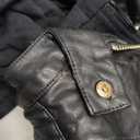 Faux Leather Jacket For Women Removable Hooded Moto Biker Outwear Coat, XXL