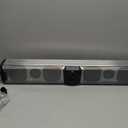 KEMIMOTO Midnight S60 26-inch UTV Sound Bar Waterproof IP66, 65Hz Deep Bass, Metal-Built, Synced Multicolor Lights, UTV Bluetooth Soundbar for UTV ATV Golf Cart Marine Boat fits 1"-2" Roll Bar