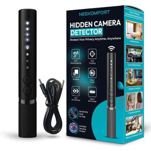 Hidden Camera Detectors and GPS Tracker Detector with RF Signal Scanner, Advanced Hidden Bug and Camera Finder, Anti Spy Bug Detector and GPS Detector for Home, Office, Car, Hotel, and Travel Security