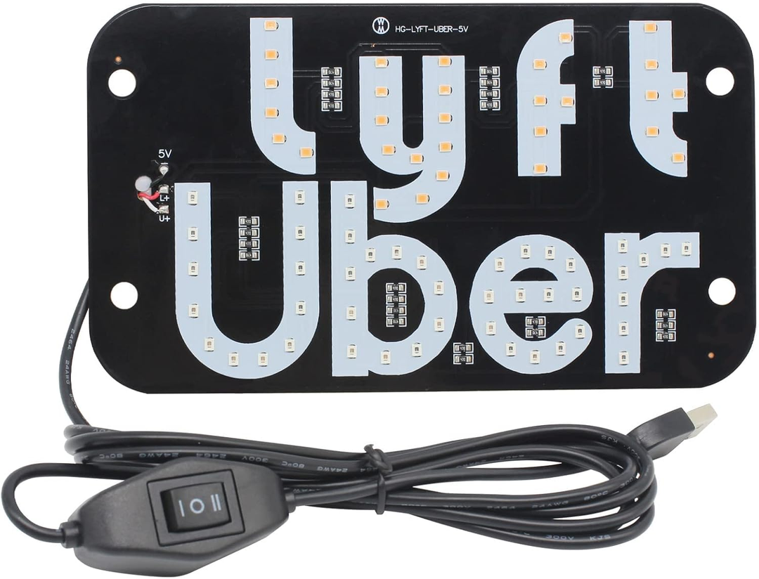 Uber/Lyft LED sign