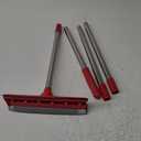 DSV Standard Window Squeegee, 2-in-1 Window Cleaner with 55" Extension Poles, Window Washing Kit, Glass Door Cleaner, Multi-Use Car Windshield Cleaning Tool with Long Handle for High Outdoor Windows