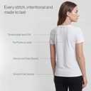 100% Cotton Premium Crew Neck T-Shirt, Classic Tee for Women Short Sleeve | No Poking Labels, Ultra-Soft, Breathable, Everyday Essential, All Day Active Wear