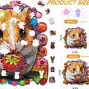 Qiuenisray Wooden Jigsaw Puzzles 500 Pieces-Hamster,16.5x16.9in,Royal,Wooden Puzzles for Adults,Unique Shape Animal Adult Puzzles,Irregular Wood Puzzles Best Gift for Adults and Kids Family Game