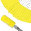 Zozen 100Pack Yellow Marking Flags, Writable/15x4x5 Inch, Yard Flags for Lawn & Irrigation & Landscape & Sprinkler & Survey & Dog Training.