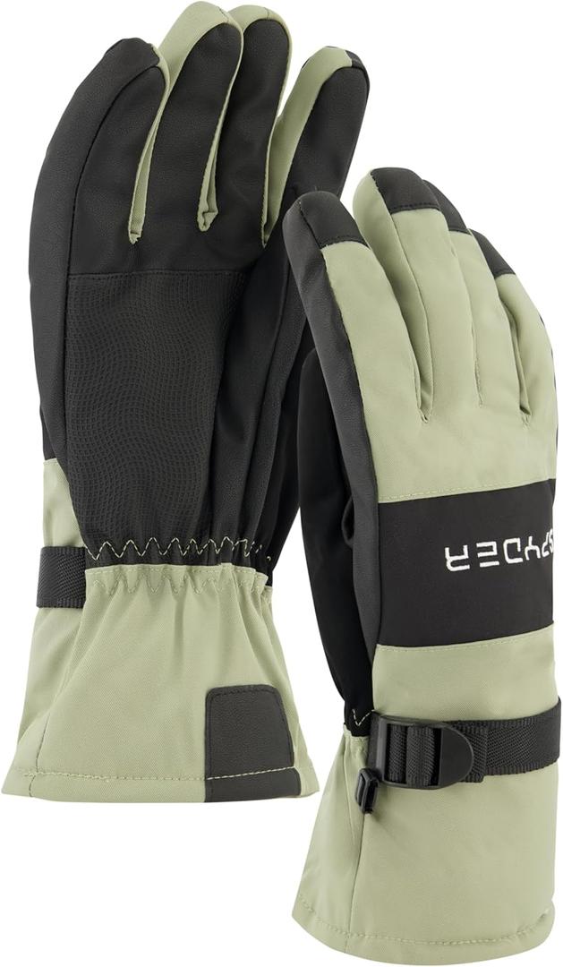 Spyder Womens Insulated Ski Gloves (Large, Sage)