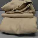 DWCN Patio Sliding Door Curtains - Extra Wide Curtains for Glass Door, Privacy Room Divider Blackout Thermal Curtain Panel with Back Tab & Rod Pocket for Bedroom Partition, 100 x 96 Inches, Beige