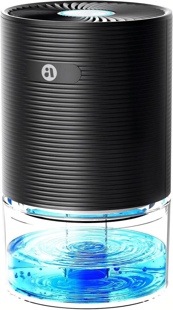 Dehumidifiers for Home, 25oz Dehumidifier for Bedroom with Auto-off, Ultra Quiet Energy Saving for Bathroom Closet Wardrobe Office RV (285sq.ft) (black)