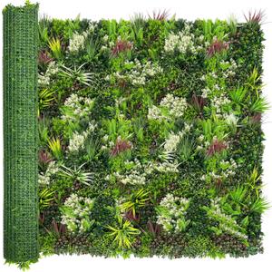 Artificial Plant Wall Panels: 70"120" UV-Anti Faux Grass Wall Backdrop Boxwood Ivy Fence Privacy Screen Fake Greenery Leaf Hedge for Outdoor,Indoor,Garden,Backyard and Home Decor
