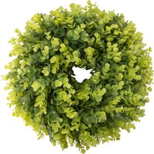 Summer Wreaths for Front Door 15" Artificial Boxwood Wreath Spring Door Wreath for Farmhouse Wedding Festival All Season Home Decor