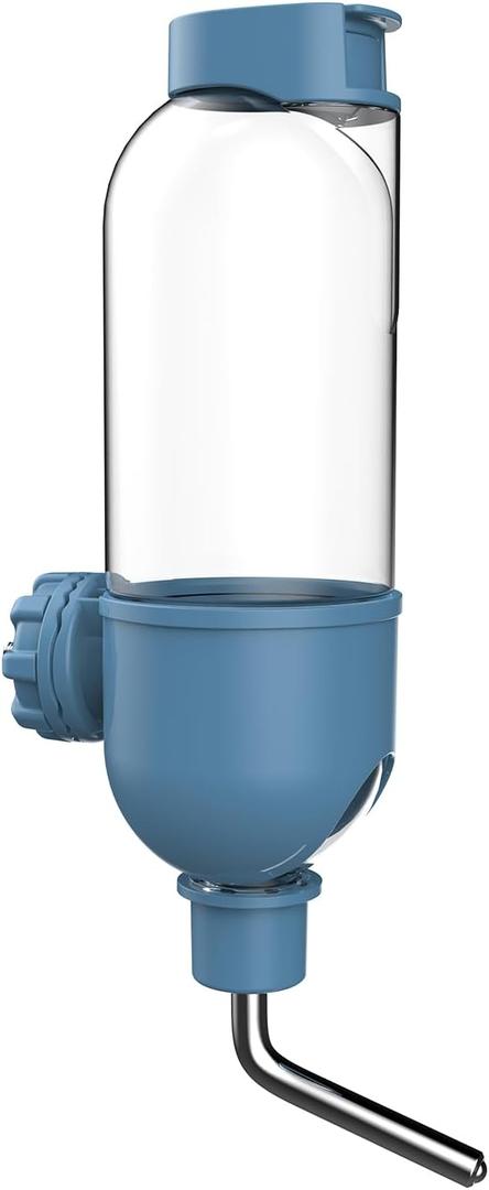 Pet Water Bottle for Cage Crate 26oz Water Dispenser for Small Animal Rabbit Guinea Pig Chinchilla Ferret Squirrel Hedgehog (Blue)