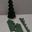 OBBOLO 20 Inch Green Paper Christmas Tree, 2 Pcs Foldable Honeycomb Tabletop Christmas Decorations with Magnetic Closure, Reusable Paper Trees for Holiday Table Centerpieces and Mantel