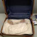 Coolife Luggage Set 3 Piece Suitcase Set Carry On Luggage PC Hardside Luggage TSA Lock Spinner Wheels Telescopic Handle (White)