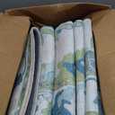 Fame Living Green Oushak Rug, Modern, Vintage, Turkish, Eclectic, Floral, Pastel, Washable, Oversized, Extra Large Area Rugs for Living Room, Dining, Bedroom, Lounge 9'5"x14'