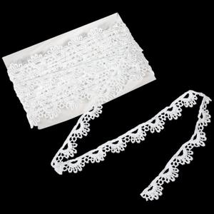 15 Yards White Lace Ribbon Trim Vintage Eyelet Lace Trim for Sewing Crafts Wedding Dress Christmas Decoration Gift Wrapping